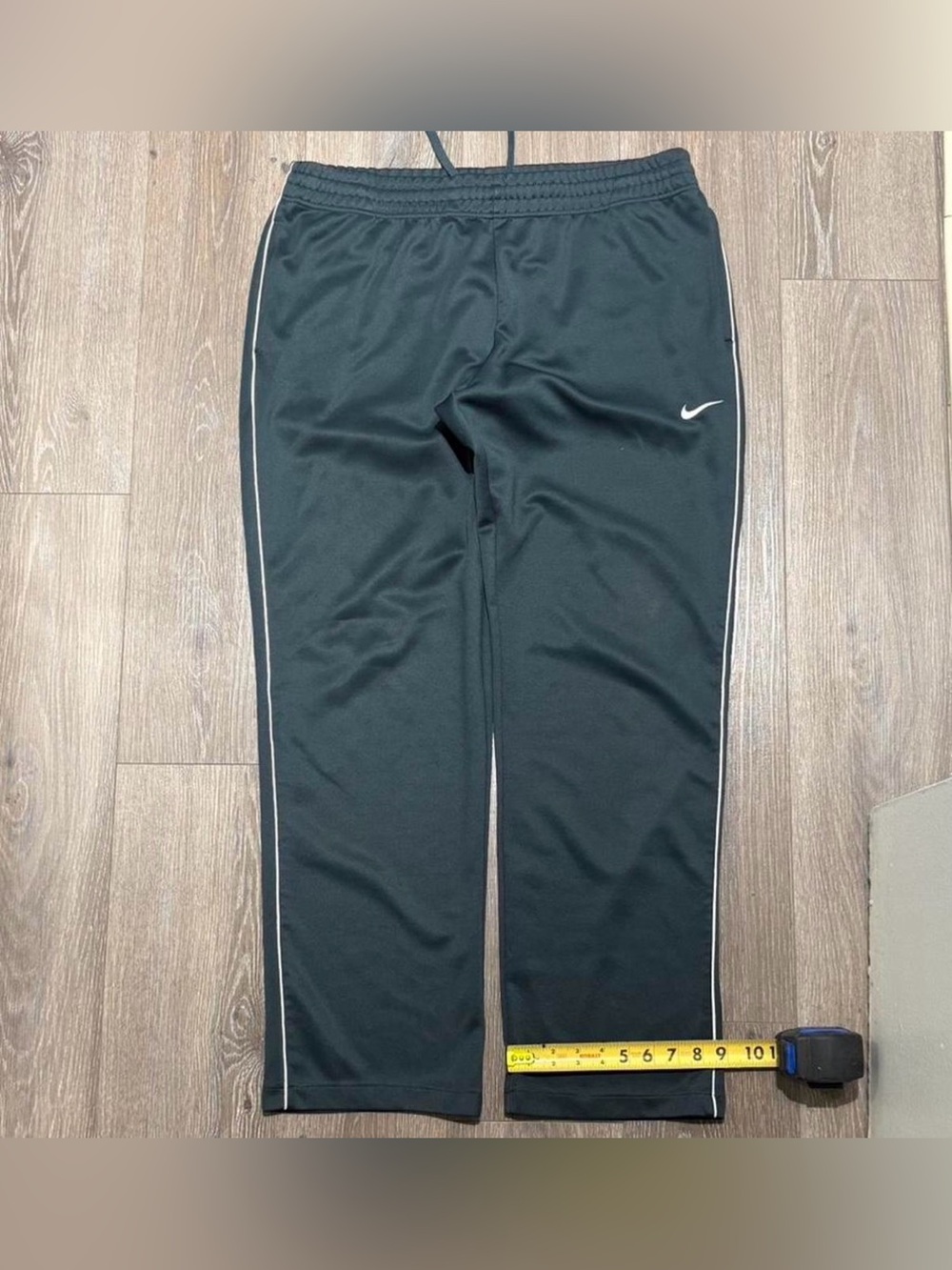 Nike Black Track Pants with White Side Stripe